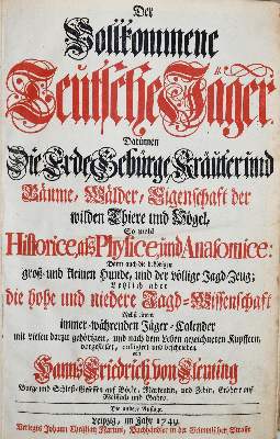 Bild Nr.1: 138-764 Fleming,H.F.v.: (Jagd)