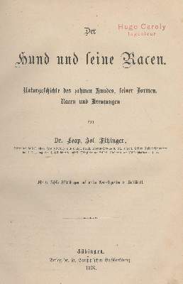 Bild Nr.1: 138-770 Fitzinger,L.J.: (Jagd, Kynologie)