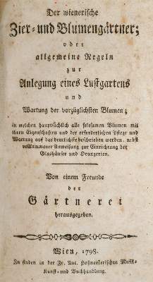 Bild Nr.1: 138-792 Wiener Gärtner.: (Küche und Haushalt, Garten)