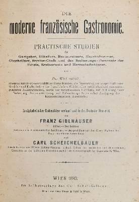 Bild Nr.2: 138-794 Giblhauser,F. u. C.Scheichelbauer.: (Küche und Haushalt, Gastronomie)