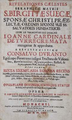 Bild Nr.1: 138-85 Brigitta von Schweden.: (Alte Drucke, Handschriften und Theologie)