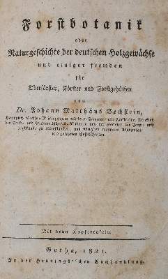 Bild Nr.1: 138-856 Bechstein,J.M.: (Land- und Forstwirtschaft, Forstwirtschaft)