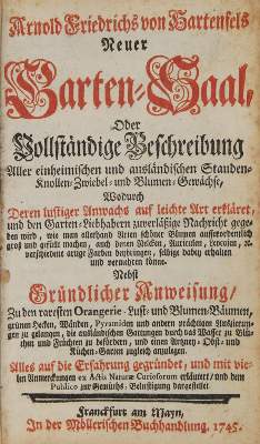 Bild Nr.1: 138-867 Hartenfels,A.F.v.: (Land- und Forstwirtschaft, Garten)