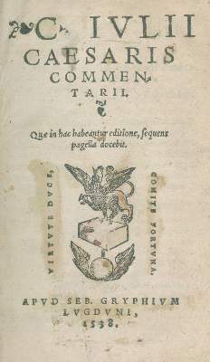Bild Nr.1: 138-93 Caesar,C.J.: (Alte Drucke, Handschriften und Theologie)