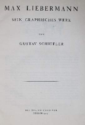 Bild Nr.2: 138-997 Schiefler,G.: (Liebermann)