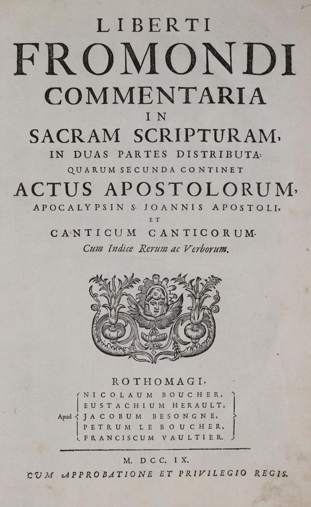 Große Abbildung Nr.1: 139-100 Froidmont,L.: (Alte Drucke, Handschriften und Theologie)