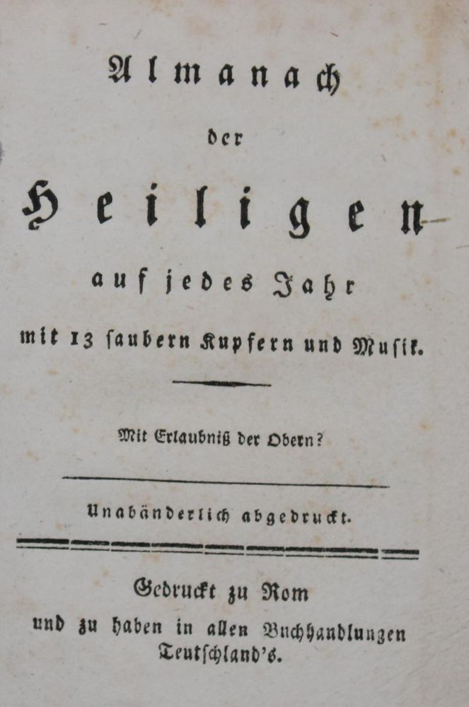Große Abbildung Nr.1: 139-1006 (Bretschneider,H.G.v.).: (Almanache)