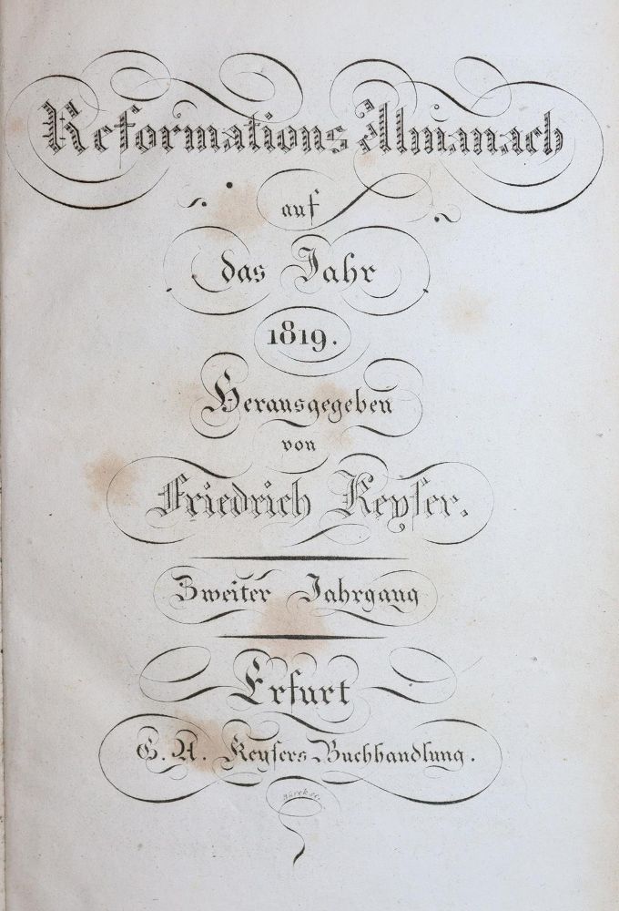 Große Abbildung Nr.3: 139-1009 Reformations-Almanach: (Almanache)