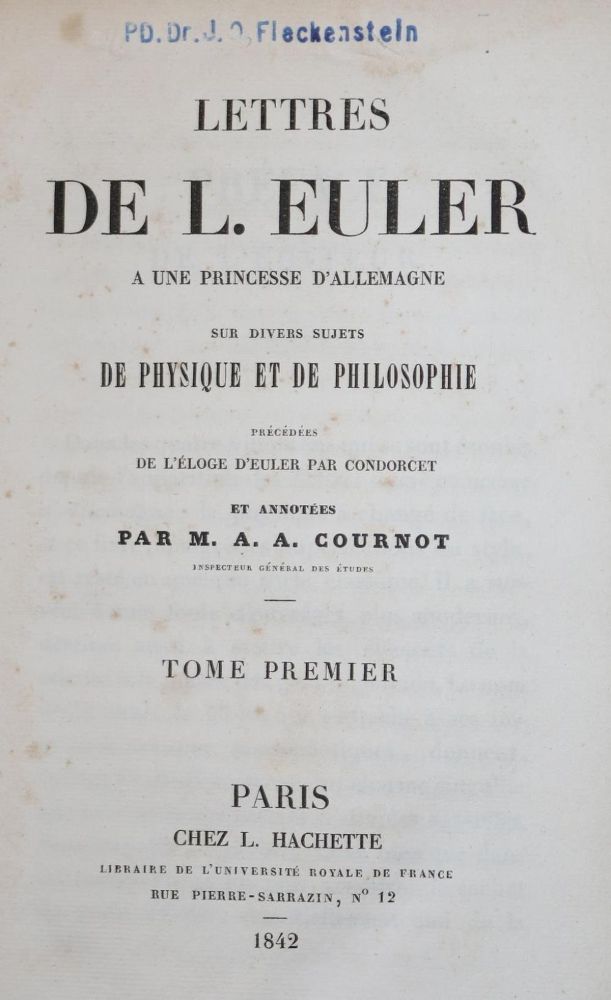 Große Abbildung Nr.1: 139-1044 Euler,L.: (Literatur und illustrierte Bücher bis 19.Jahrhundert)