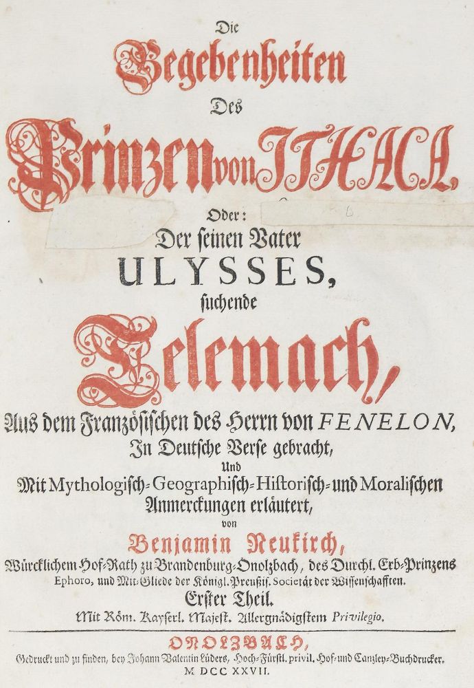 Große Abbildung Nr.2: 139-1046 Fenelon,(F.de Salignac de la Motte).: (Literatur und illustrierte Bücher bis 19.Jahrhundert)