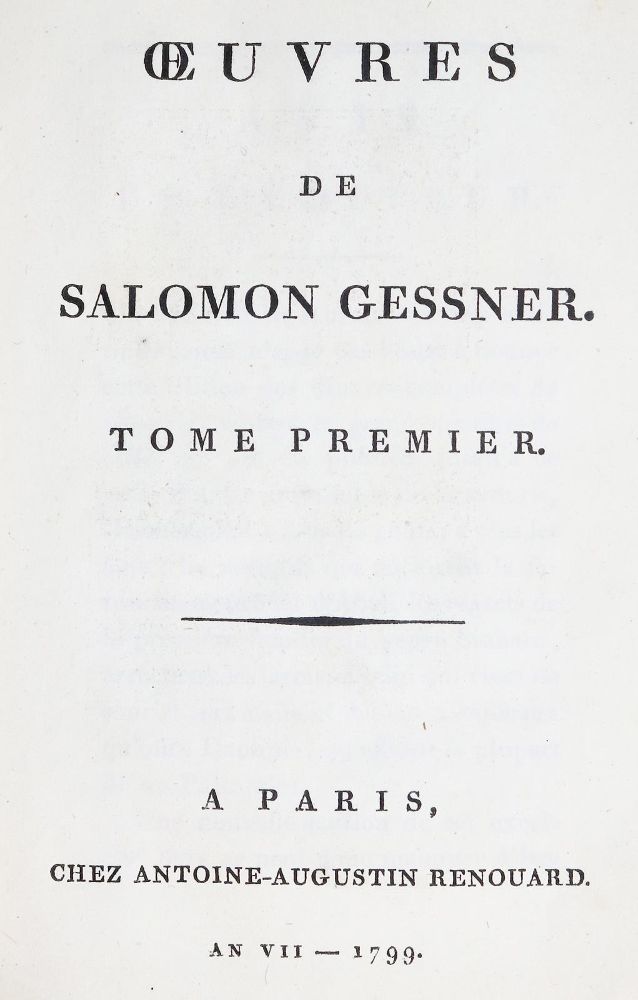 Große Abbildung Nr.3: 139-1051 Gessner,S.: (Literatur und illustrierte Bücher bis 19.Jahrhundert)