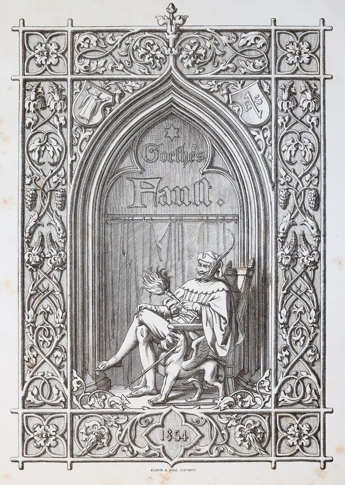 Große Abbildung Nr.1: 139-1056 Goethe,J.W.v.: (Literatur und illustrierte Bücher bis 19.Jahrhundert)