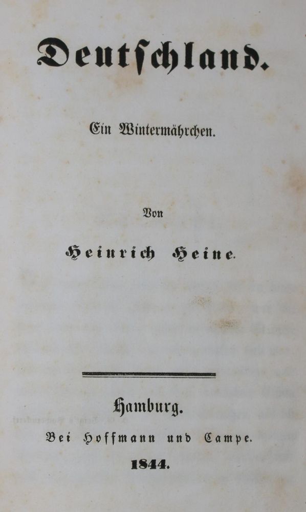 Große Abbildung Nr.1: 139-1075 Heine,H.: (Literatur und illustrierte Bücher bis 19.Jahrhundert)