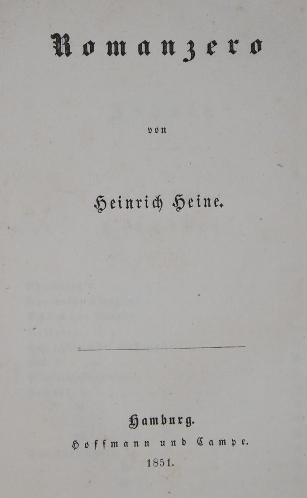 Große Abbildung Nr.1: 139-1076 Heine,H.: (Literatur und illustrierte Bücher bis 19.Jahrhundert)