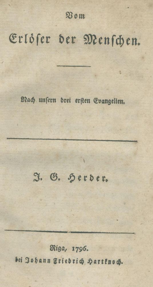 Große Abbildung Nr.1: 139-1077 Herder,J.G.: (Literatur und illustrierte Bücher bis 19.Jahrhundert)