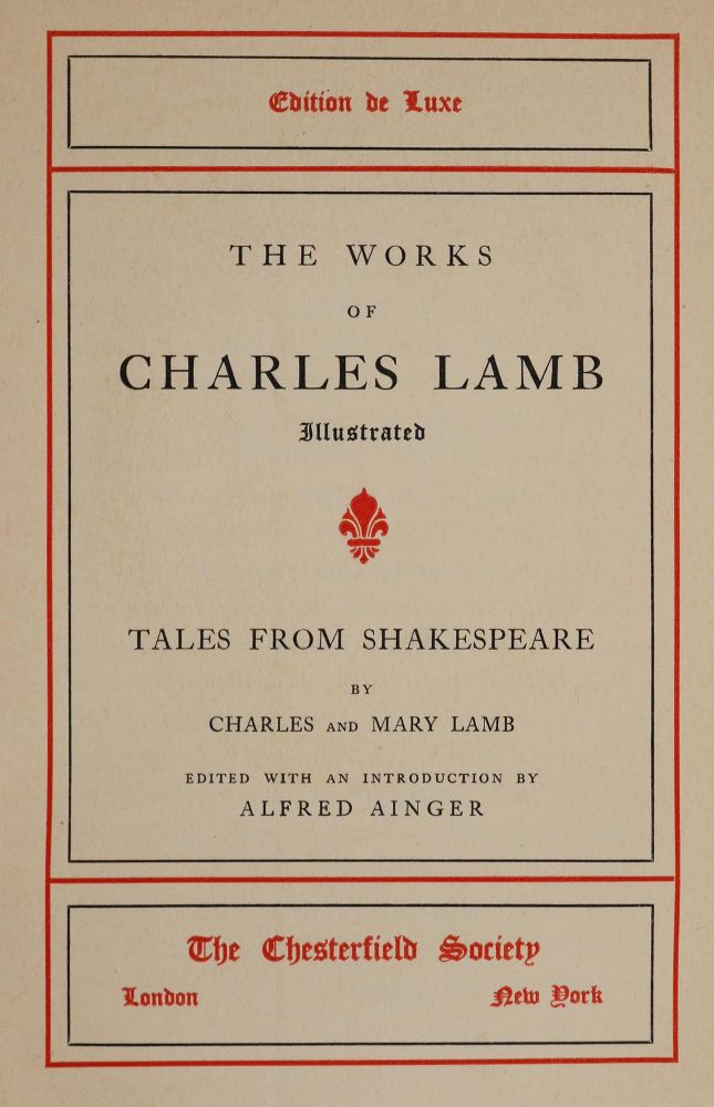 Große Abbildung Nr.2: 139-1102 Lamb,C.: (Literatur und illustrierte Bücher bis 19.Jahrhundert)