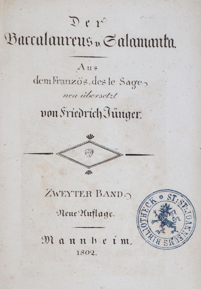 Große Abbildung Nr.3: 139-1106 Lesage,A.R.: (Literatur und illustrierte Bücher bis 19.Jahrhundert)