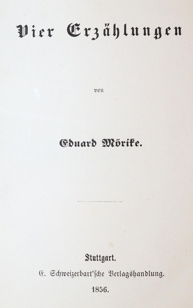 Große Abbildung Nr.1: 139-1126 Mörike,E.: (Literatur und illustrierte Bücher bis 19.Jahrhundert)