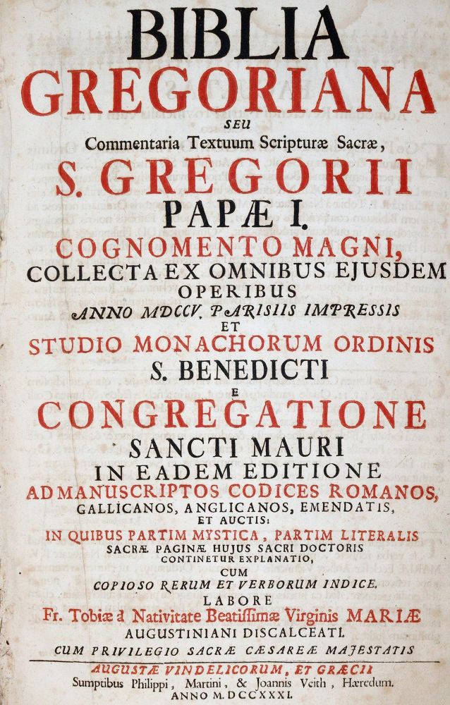 Große Abbildung Nr.1: 139-113 Gregor I., Papst.: (Alte Drucke, Handschriften und Theologie)