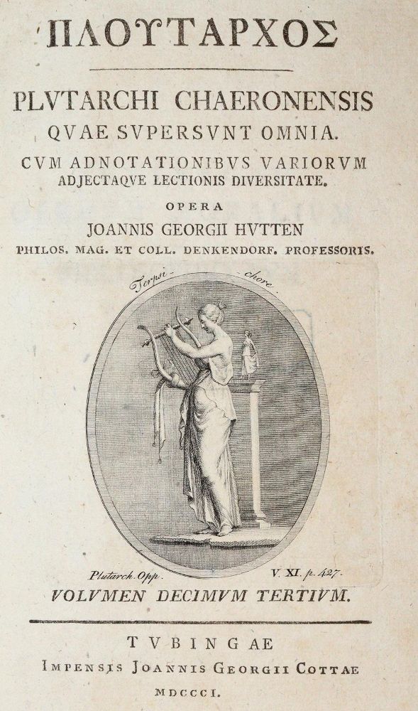Große Abbildung Nr.1: 139-1135 Plutarch.: (Literatur und illustrierte Bücher bis 19.Jahrhundert)