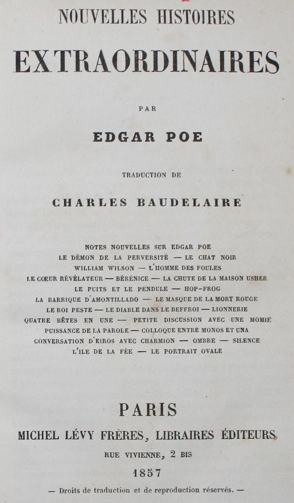 Große Abbildung Nr.1: 139-1137 Poe,E.A.: (Literatur und illustrierte Bücher bis 19.Jahrhundert)