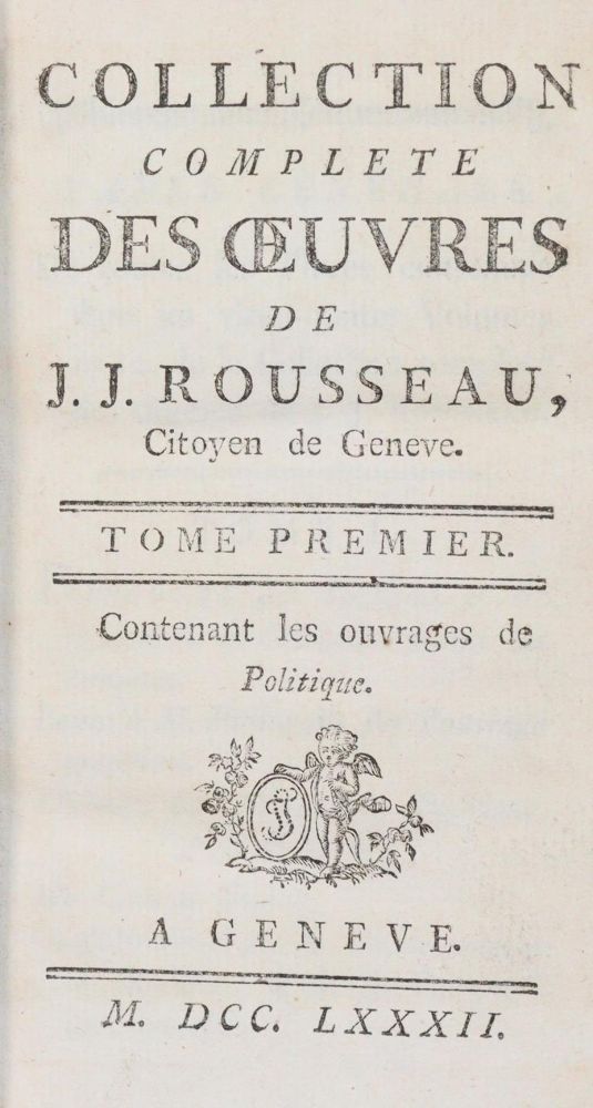 Große Abbildung Nr.1: 139-1140 Rousseau,J.J.: (Literatur und illustrierte Bücher bis 19.Jahrhundert)