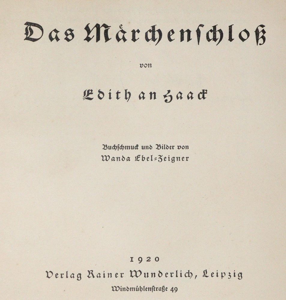 Große Abbildung Nr.2: 139-1183 An Haack,E.: (Literatur und illustrierte Bücher 20.Jahrhundert - Alte Literatur in modernen Ausgaben)