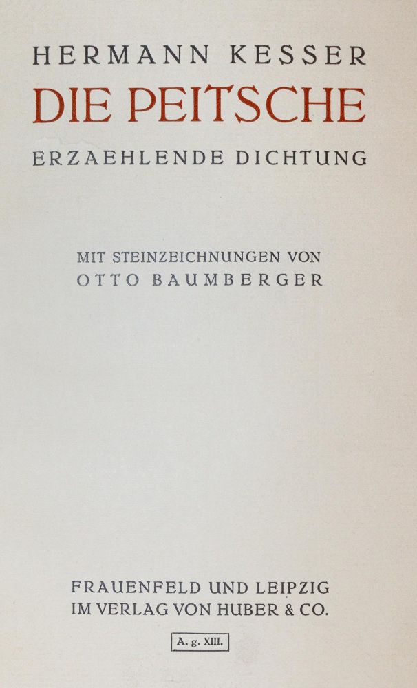 Große Abbildung Nr.2: 139-1191 Kesser,H.: (Baumberger)