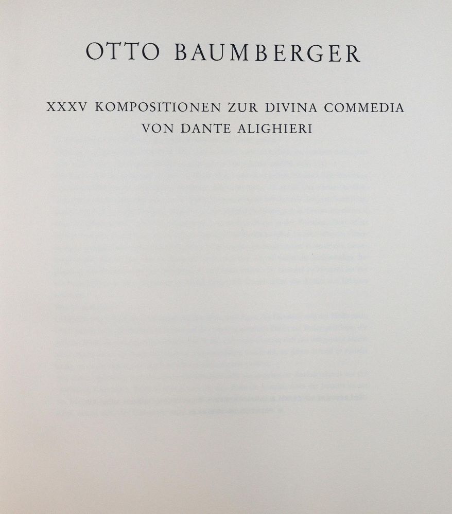 Große Abbildung Nr.2: 139-1192 Baumberger,O.: (Literatur und illustrierte Bücher 20.Jahrhundert - Alte Literatur in modernen Ausgaben)