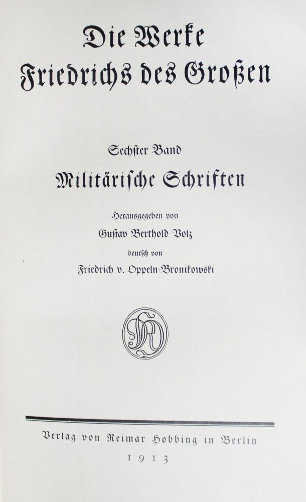 Große Abbildung Nr.2: 139-1259 Volz,G.B. (Hrsg.).: (Friedrich II.)