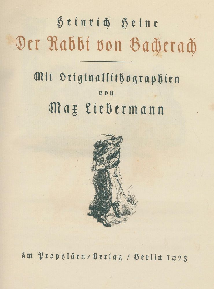 Große Abbildung Nr.1: 139-1293 Heine,H.: (Literatur und illustrierte Bücher 20.Jahrhundert - Alte Literatur in modernen Ausgaben)