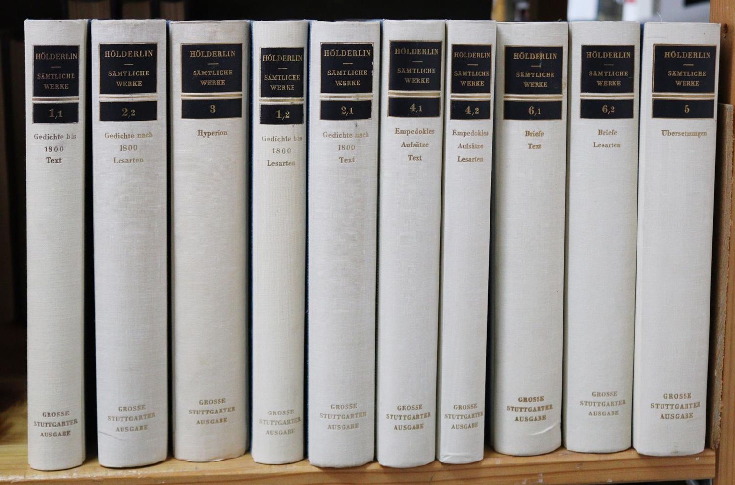 Große Abbildung Nr.2: 139-1297 Hölderlin,F.: (Literatur und illustrierte Bücher 20.Jahrhundert - Alte Literatur in modernen Ausgaben)