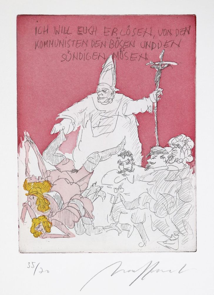 Große Abbildung Nr.1: 139-1303 Hrdlicka,A.: (Literatur und illustrierte Bücher 20.Jahrhundert - Alte Literatur in modernen Ausgaben)
