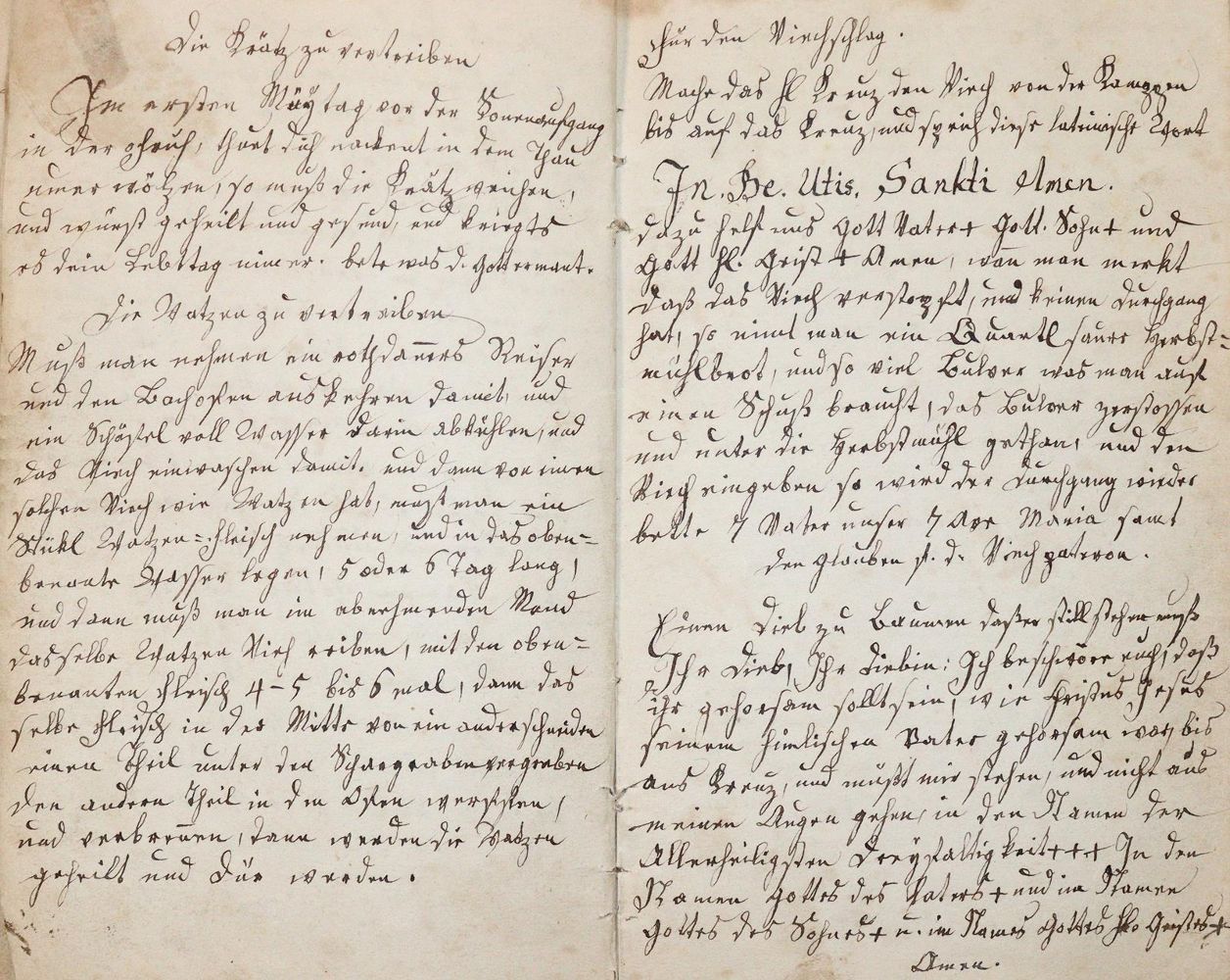 Große Abbildung Nr.1: 139-132 Rezept- und Gebetbuch.: (Handschriften)