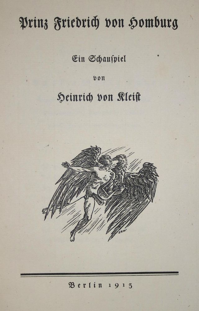 Große Abbildung Nr.1: 139-1322 Kleist,H.v.: (Literatur und illustrierte Bücher 20.Jahrhundert - Alte Literatur in modernen Ausgaben)