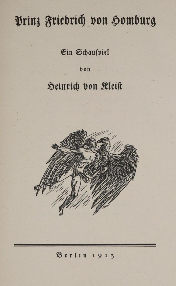 Große Abbildung Nr.1: 139-1323 Kleist,H.v.: (Literatur und illustrierte Bücher 20.Jahrhundert - Alte Literatur in modernen Ausgaben)