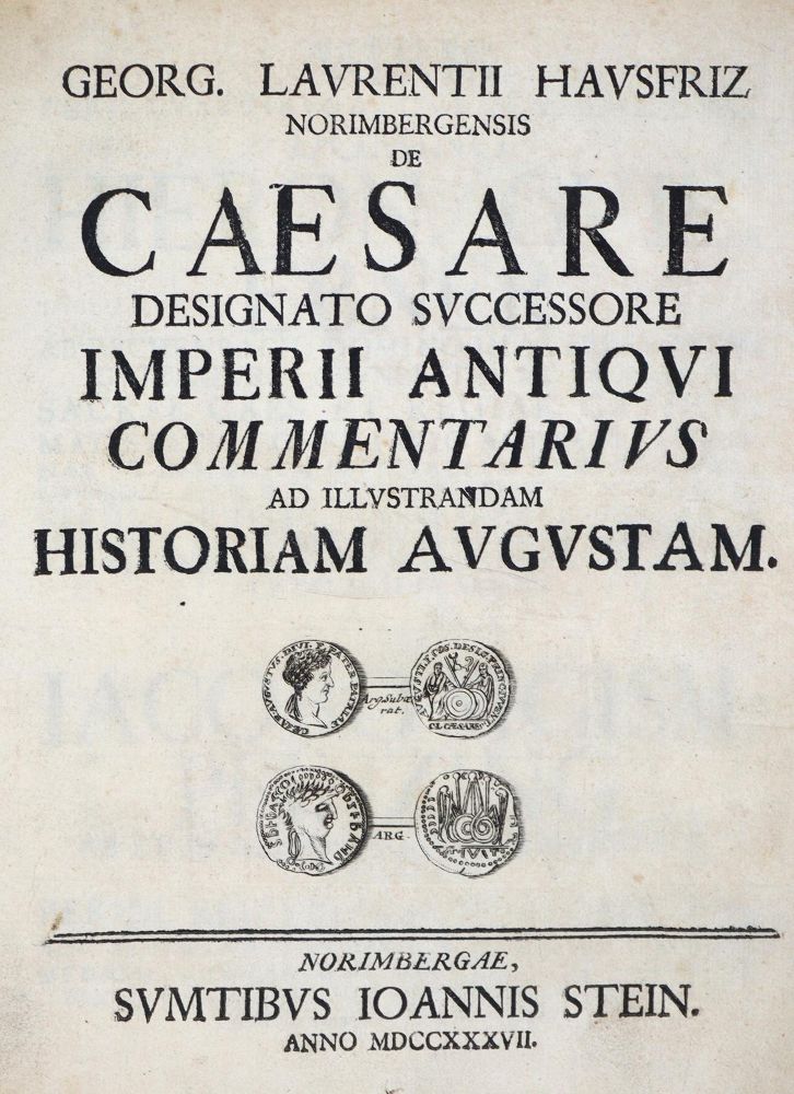 Große Abbildung Nr.1: 139-133 Hausfriz,G.L.: (Alte Drucke, Handschriften und Theologie)