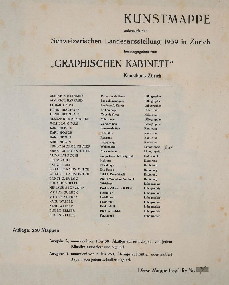 Große Abbildung Nr.4: 139-1337 Kunstmappe: (Literatur und illustrierte Bücher 20.Jahrhundert - Alte Literatur in modernen Ausgaben)