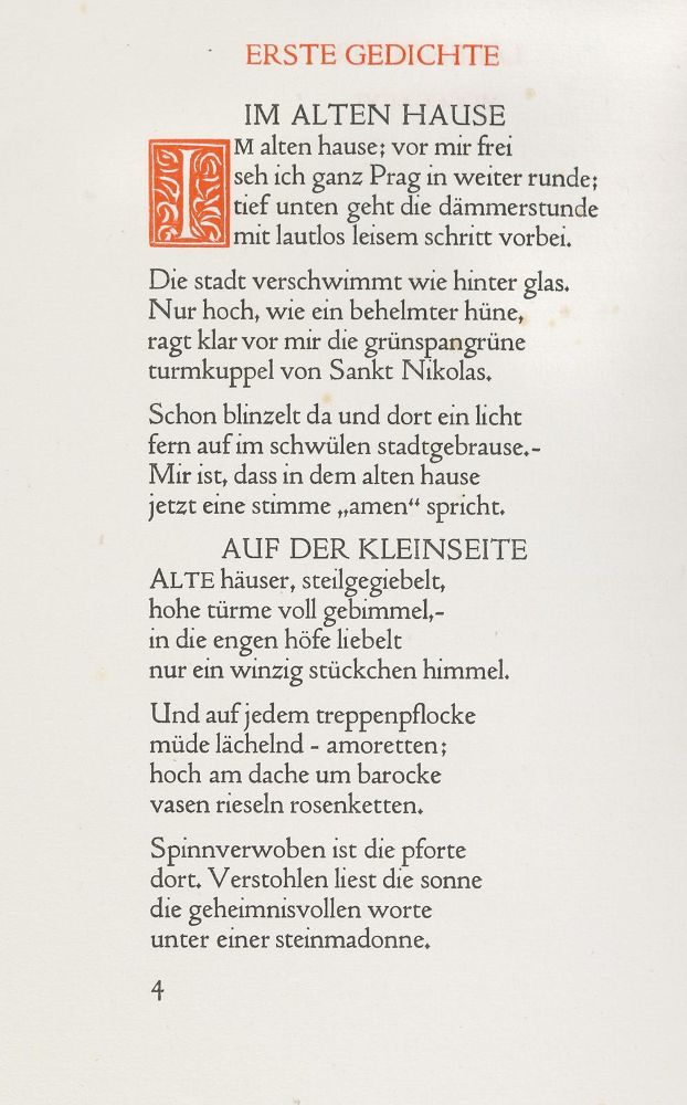 Große Abbildung Nr.3: 139-1405 Rilke,R.M.: (Literatur und illustrierte Bücher 20.Jahrhundert - Alte Literatur in modernen Ausgaben)