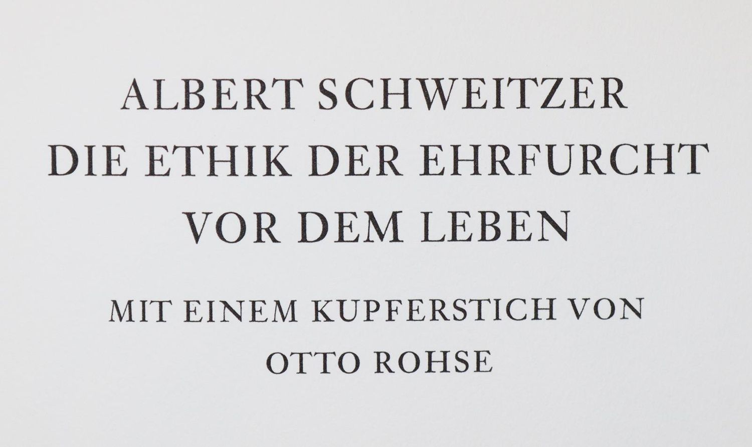Große Abbildung Nr.1: 139-1406 Schweitzer,A.: (Rohse)