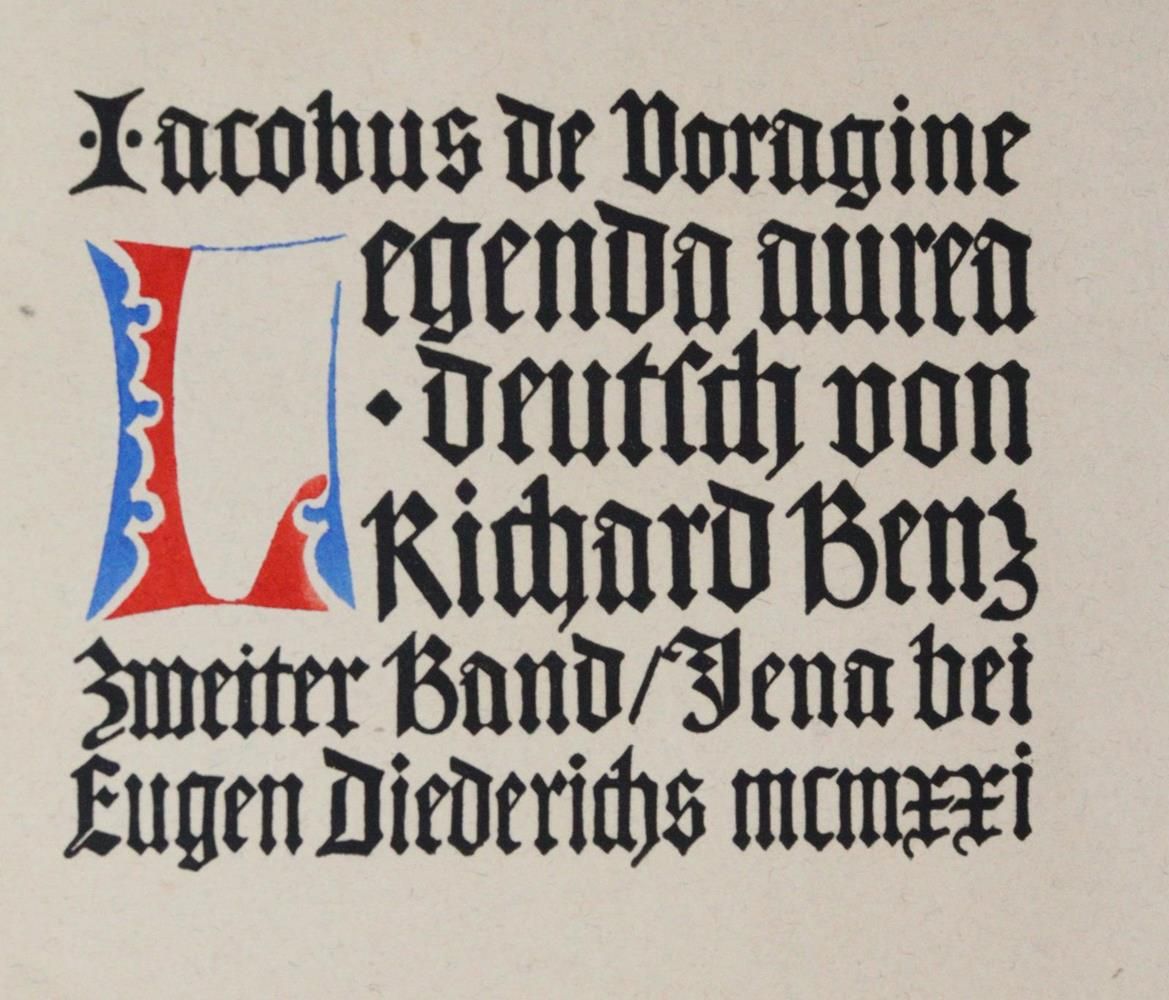 Große Abbildung Nr.1: 139-1416 Sammlung: (Literatur und illustrierte Bücher 20.Jahrhundert - Alte Literatur in modernen Ausgaben)