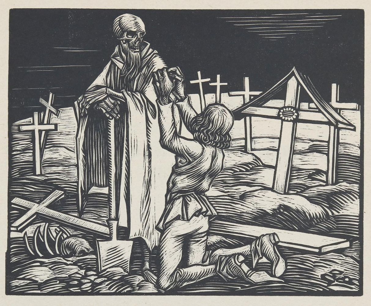 Große Abbildung Nr.2: 139-1439 Schiestl, R.: (Totentanz)