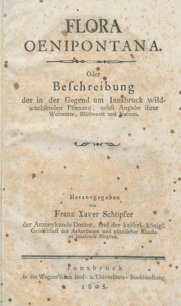 Große Abbildung Nr.1: 139-1467 Schöpfer,F.X. (Hrsg.).: (Botanik, Innsbruck)