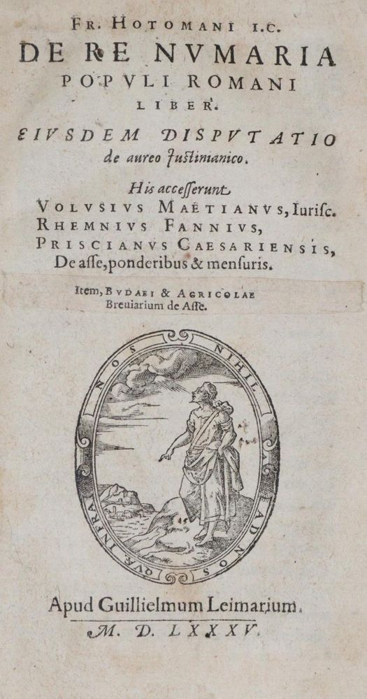 Große Abbildung Nr.1: 139-149 Hotmann,F.: (Alte Drucke, Handschriften und Theologie)