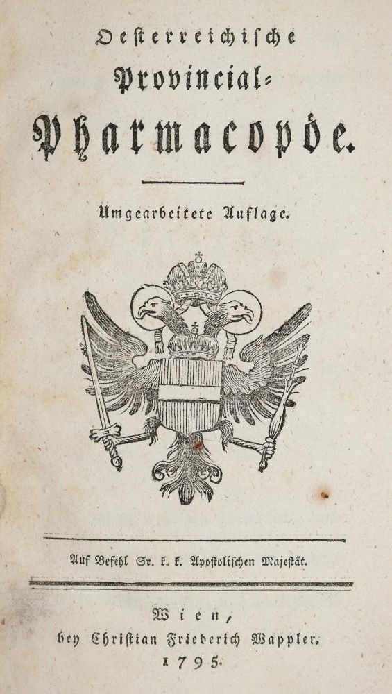 Große Abbildung Nr.1: 139-1553 Oesterreichische Provincial-Pharmacopöe.: (Medizin)