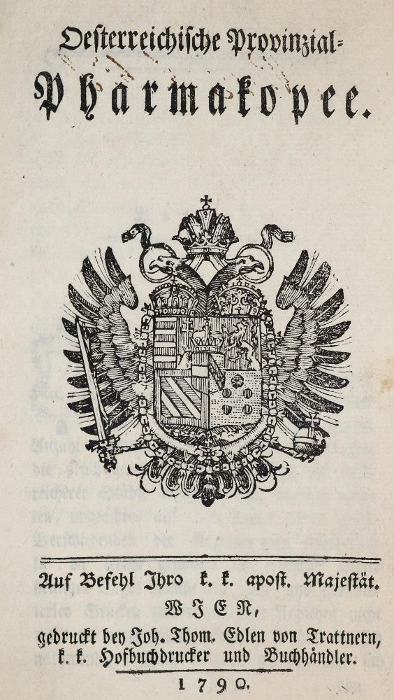Große Abbildung Nr.1: 139-1554 Oesterreichische Provinzial-Pharmakopee.: (Medizin)