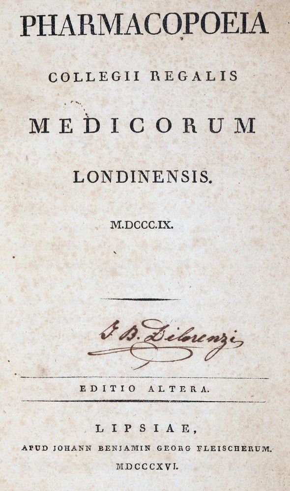 Große Abbildung Nr.1: 139-1560 Pharmacopoeia: (Medizin, Pharmazie)