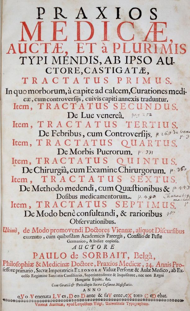 Große Abbildung Nr.1: 139-1577 Sorbait,P.de.: (Medizin)