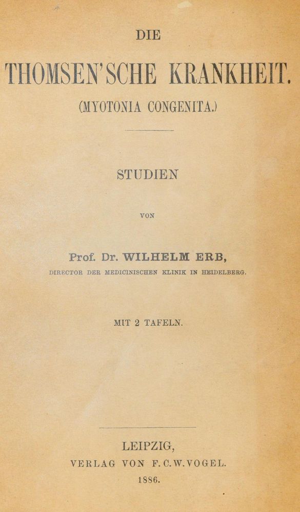 Große Abbildung Nr.2: 139-1581 Erb,W.: (Medizin, Thomsen'sche Krankheit)
