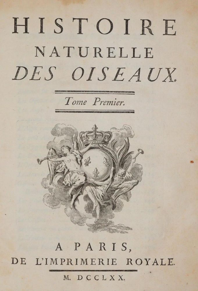 Große Abbildung Nr.1: 139-1629 (Buffon,G.L.L.de).: (Zoologie, Vögel)